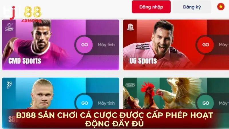 BJ88 - Sân chơi cá cược được cấp phép hoạt động đầy đủ