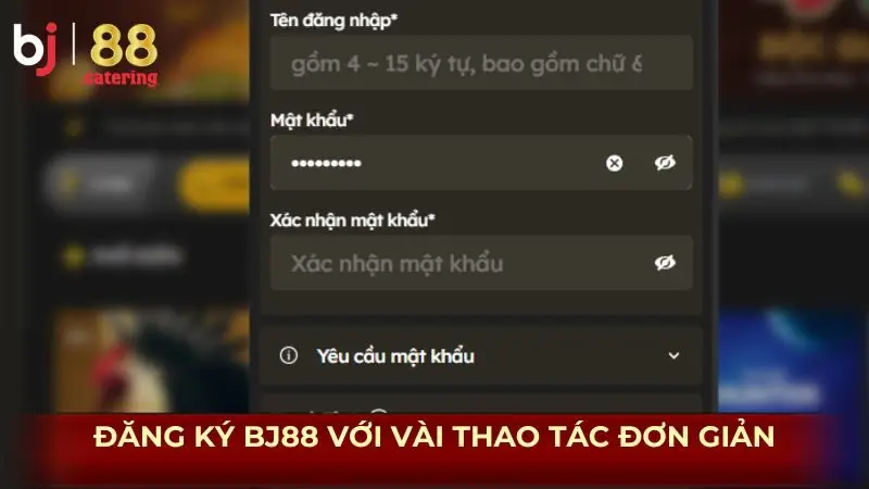 Đăng ký BJ88 với vài thao tác đơn giản