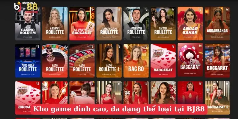 Kho game đỉnh cao, đa dạng thể loại tại BJ88 Kho game đỉnh cao, đa dạng thể loại tại BJ88